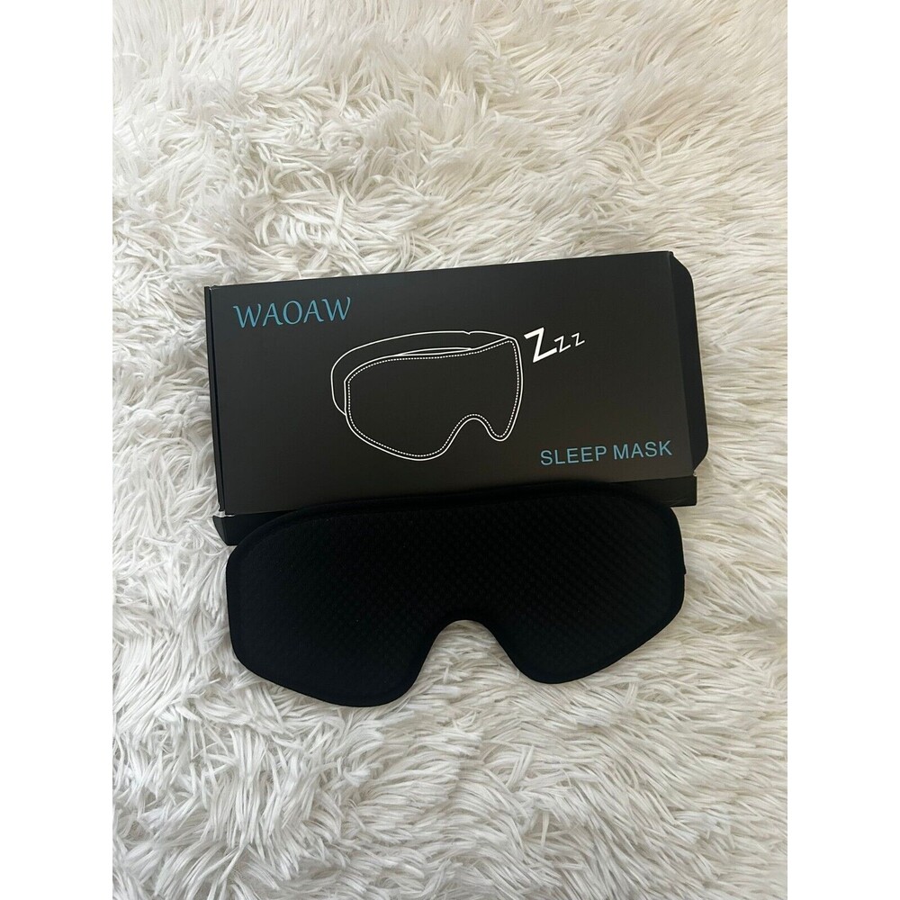 New WAOAW Black Sleep Eye Mask